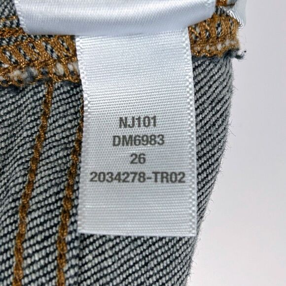 Madewell 11" High Rise Flare Jeans Dark Wash Blue Denim Retro Y2K 70's Cotton 26 - Picture 14 of 14